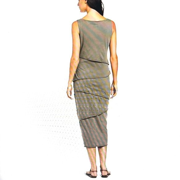 Neon Buddha Shanghai Cotton Jersey Tiered Tank Dress Size Small - Picture 12 of 12